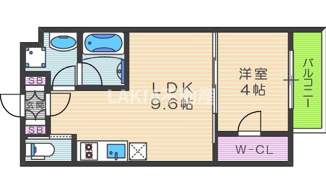 4階の間取り図