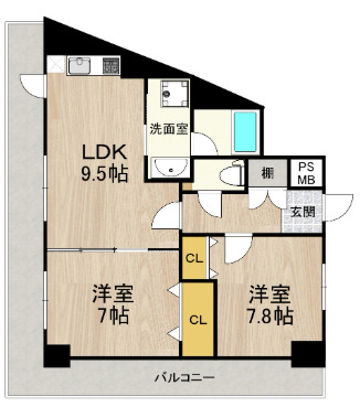 9階の間取り図