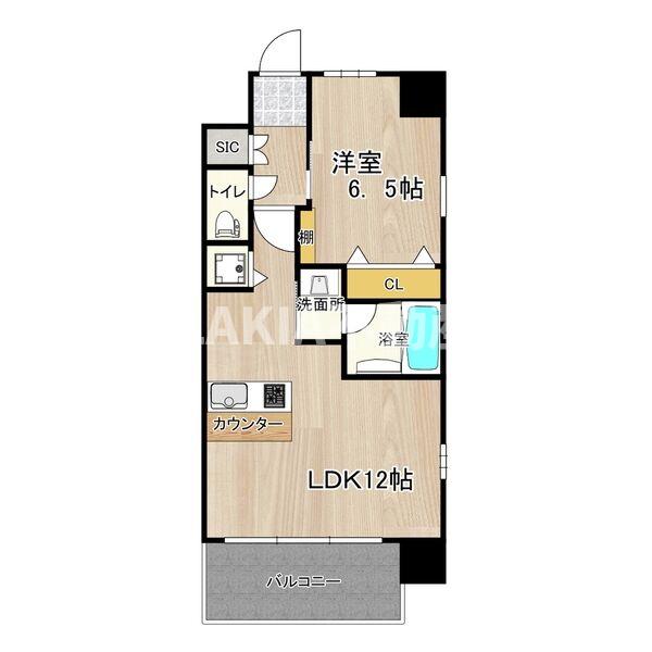 6階の間取り図