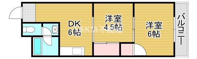 2階の間取り図