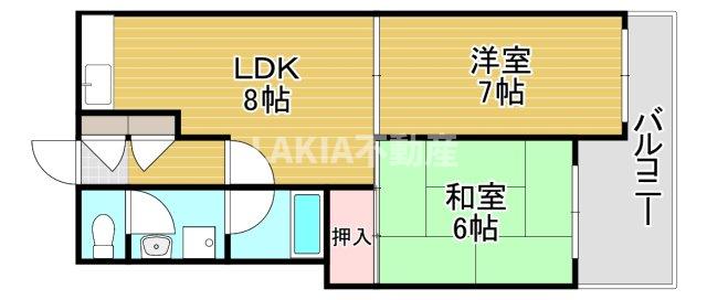 2階の間取り図