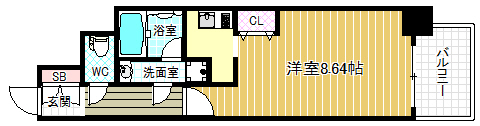 2階の間取り図
