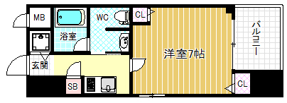 8階の間取り図