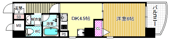 2階の間取り図