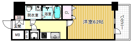 2階の間取り図