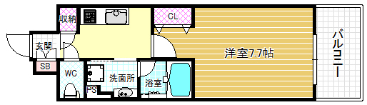 4階の間取り図