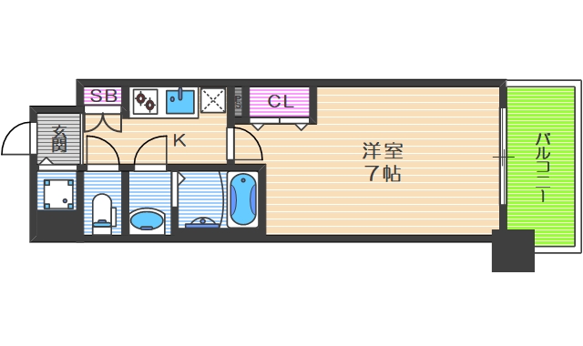 2階の間取り図