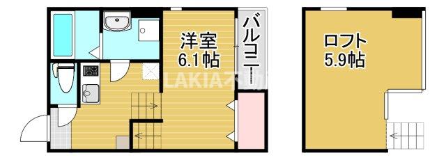 2階の間取り図