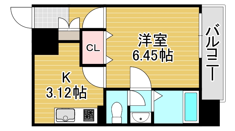 8階の間取り図