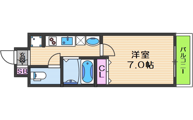 1階の間取り図