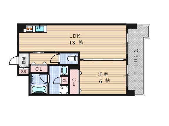 4階の間取り図