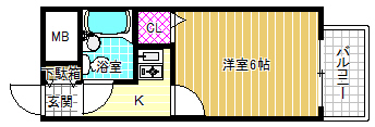 6階の間取り図