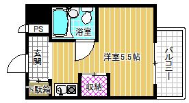 6階の間取り図