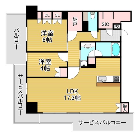 4階の間取り図