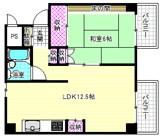4階の間取り図