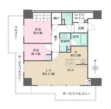 14階の間取り図