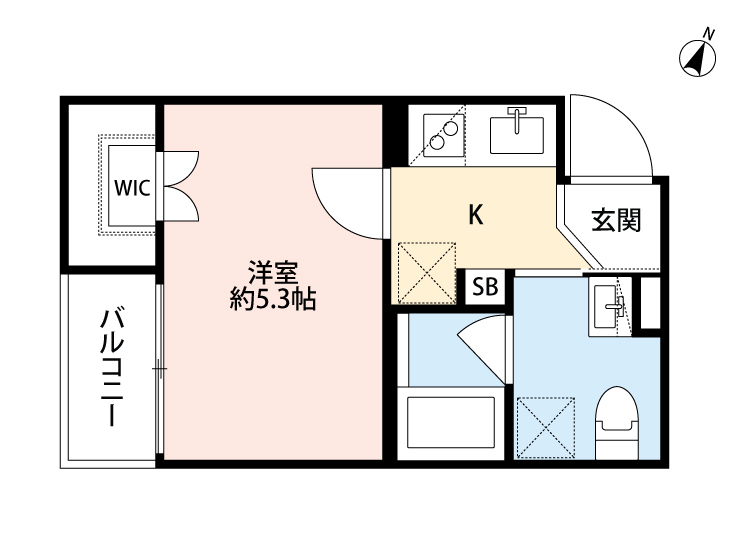 1階の間取り図