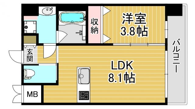 2階の間取り図