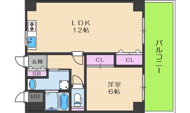 8階の間取り図