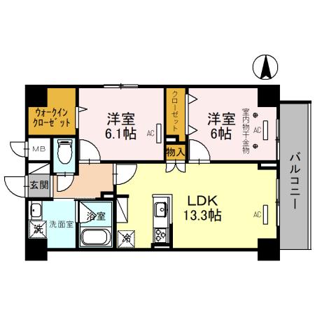 1階の間取り図