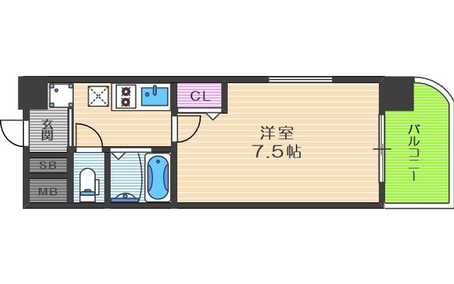 3階の間取り図