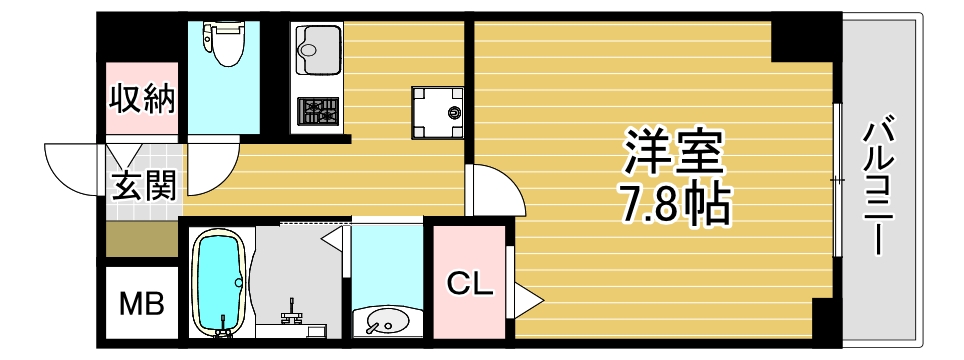4階の間取り図