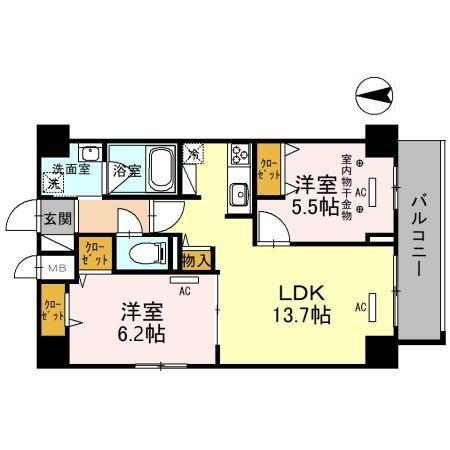 6階の間取り図