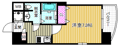 4階の間取り図