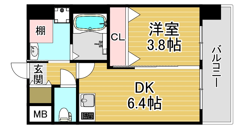 4階の間取り図
