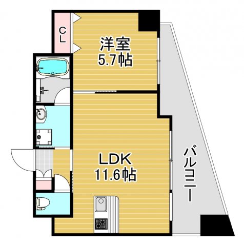 4階の間取り図