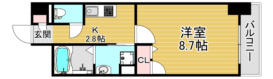 8階の間取り図