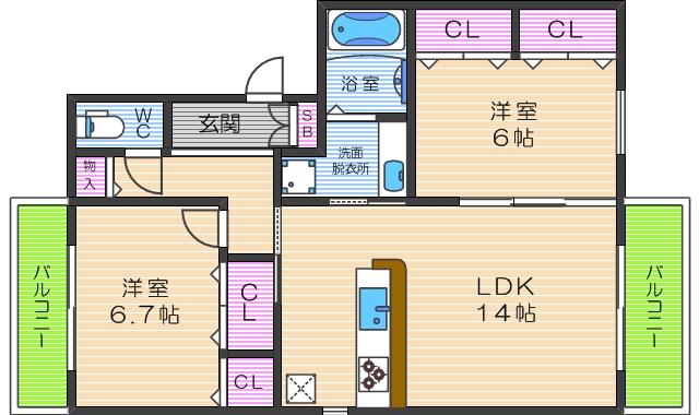 3階の間取り図