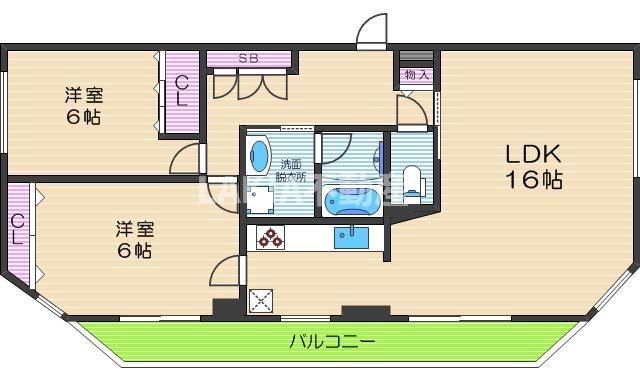 3階の間取り図