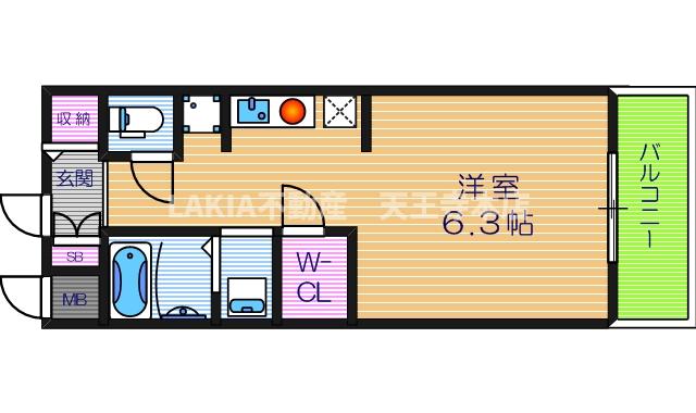 6階の間取り図