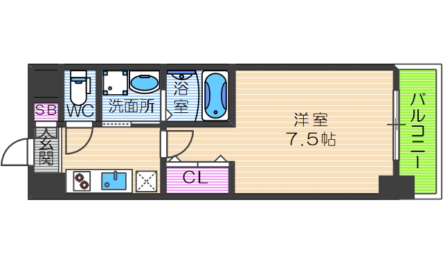 8階の間取り図