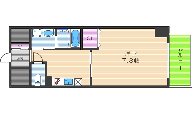 4階の間取り図