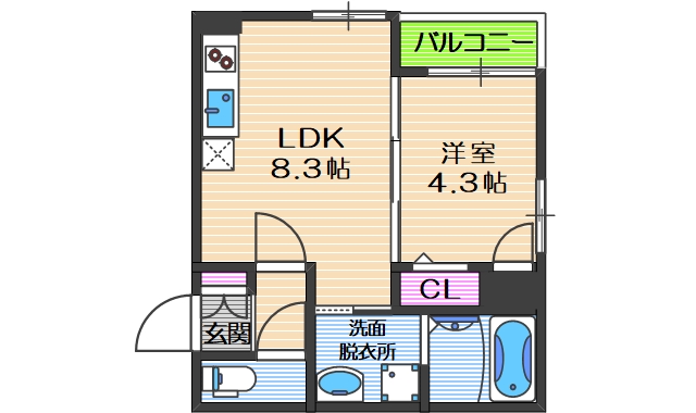 2階の間取り図