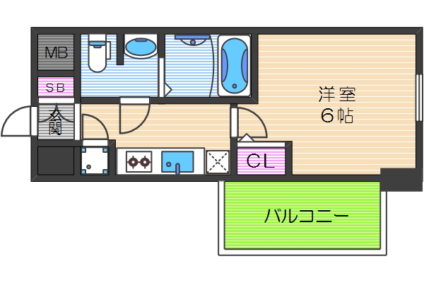 6階の間取り図