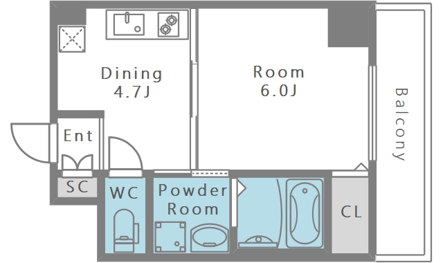 9階の間取り図
