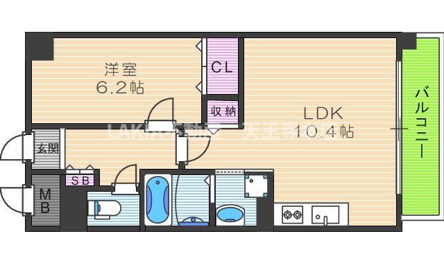 2階の間取り図