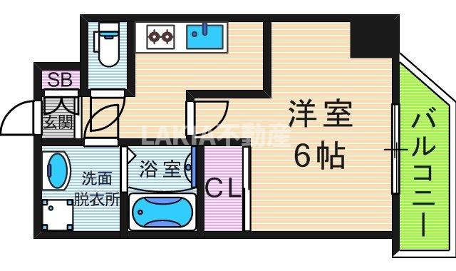 6階の間取り図