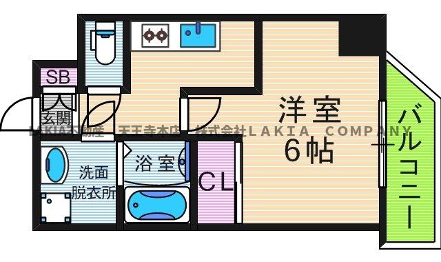 6階の間取り図