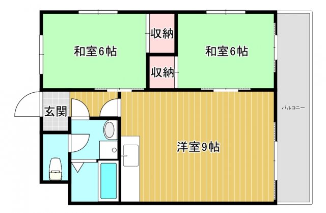 2階の間取り図