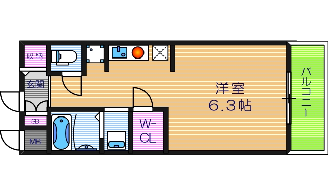 2階の間取り図