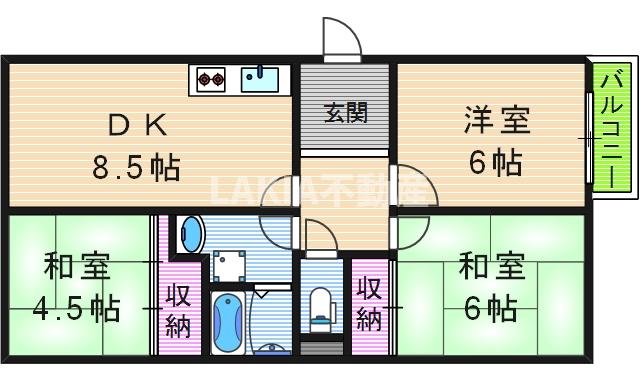 3階の間取り図