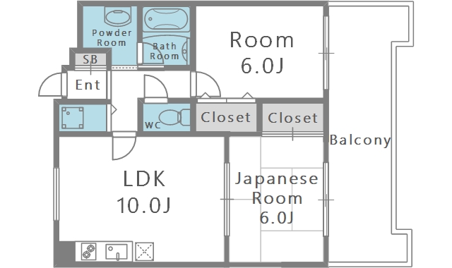 2階の間取り図