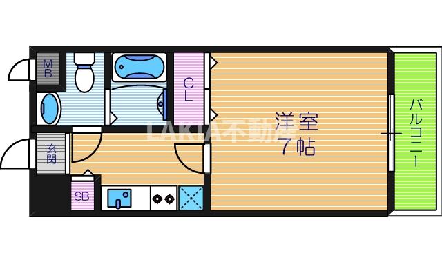 2階の間取り図