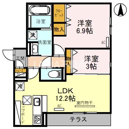 1階の間取り図