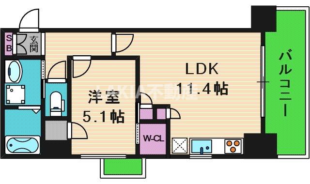 6階の間取り図