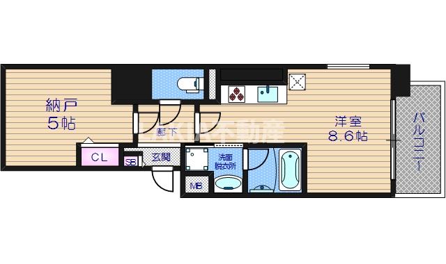 6階の間取り図